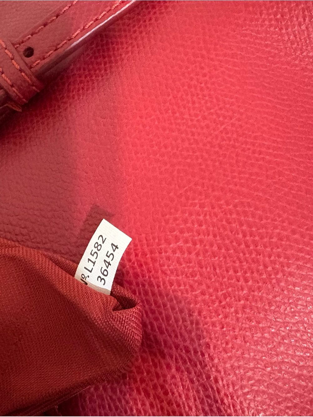 COACH, Red Leather Turnlock Tote with Tag - Picture 6 of 13